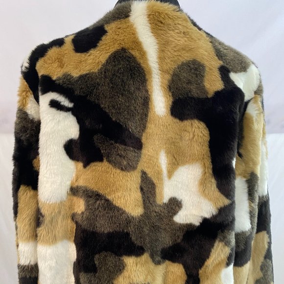 Bagatelle Multicolor Faux Fur Lined Jacket NWOT Women's Size Large - Picture 9 of 16